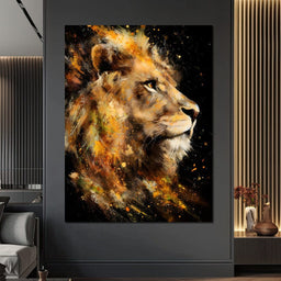 Majestic King of Savannah Firestorm - NicheCanvas
