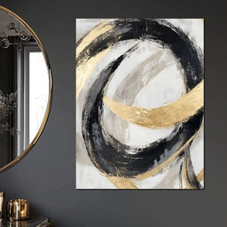 Golden Flow Rhythms - NicheCanvas