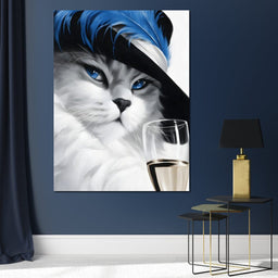 Glamour Feline Elegance - NicheCanvas