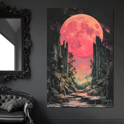 Moonlit Pathway Reverie - NicheCanvas