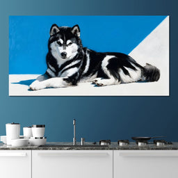 Majestic Husky Sunlit Bliss - NicheCanvas