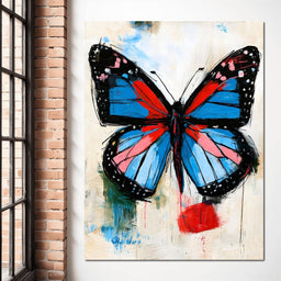 Vibrant Ascent of the Painted Wing - NicheCanvas
