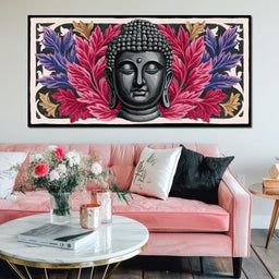 Tranquil Buddha Floral Reverie - NicheCanvas
