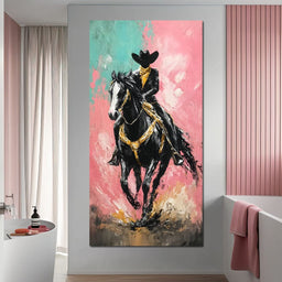 Galloping Western Stallion Energy - NicheCanvas