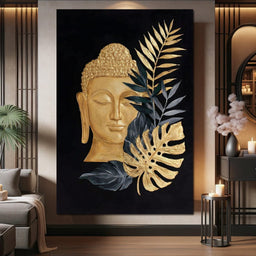 Golden Buddha Botanical Calm - NicheCanvas