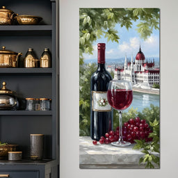 Wine Reverie by the Danube - NicheCanvas