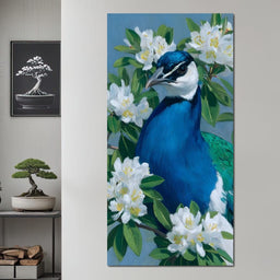 Peacock Radiance Blossoms - NicheCanvas
