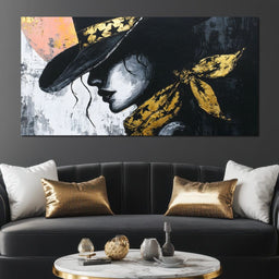 Golden Cowgirl - NicheCanvas