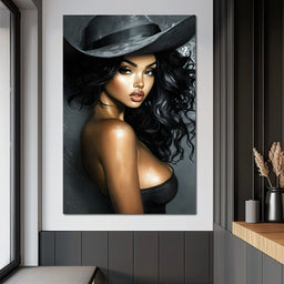 Enchanting Elegance Portrait - NicheCanvas