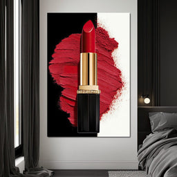 Velvet Lipstick Burst - NicheCanvas