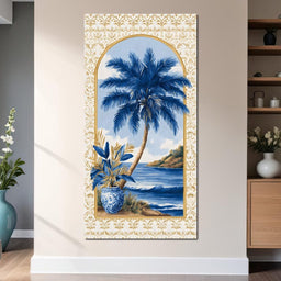 Tropical Oasis Blue Dreaming - NicheCanvas