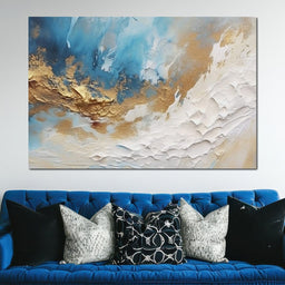Golden Tide Celestial Drift - NicheCanvas