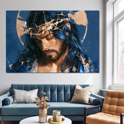 Sacred Grace Under The Golden Crown - NicheCanvas