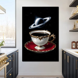 Celestial Tea Reverie - NicheCanvas