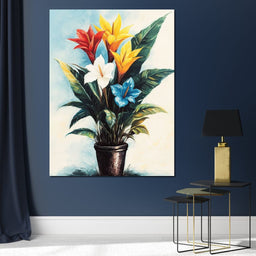 Tropical Bloom Flowers - NicheCanvas