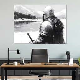 Knight of Winter Vigilance - NicheCanvas