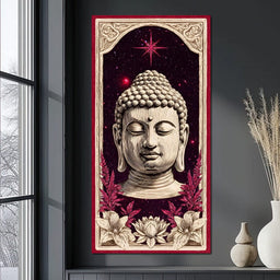 Cosmic Lotus Buddha Tranquil - NicheCanvas