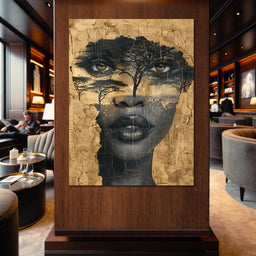 Golden Gaze Through the Jungle - Sakeem Gibbs - NicheCanvas