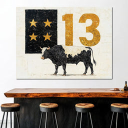 Starlit Cattle #13 - NicheCanvas