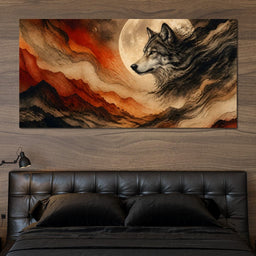 Solitary Howl Before Dawn - NicheCanvas
