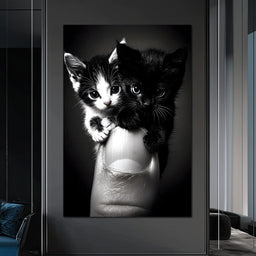 Playful Companions on Thumb - NicheCanvas