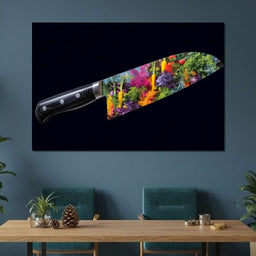 Vibrant Veggies Chef Knife - NicheCanvas