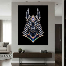 Celestial Anubis Guardian - NicheCanvas
