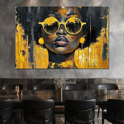 Golden Solitude Statement - Sakeem Gibbs - NicheCanvas