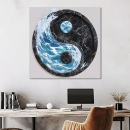 Harmony of Water and Stone - NicheCanvas