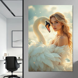 The Swan Maiden - Johanjjf - NicheCanvas