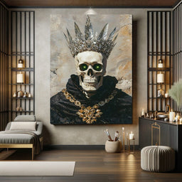 Regal Sovereign of Shadows - Raven Blackwood - NicheCanvas