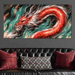Dragon Waking From The Jade Currents - NicheCanvas