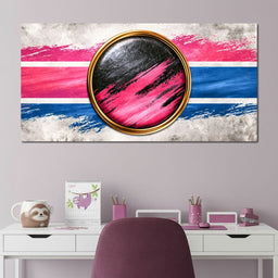 Collision of Modern Circles - NicheCanvas