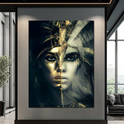 Golden Pharaoh Dual Face Elegy - NicheCanvas
