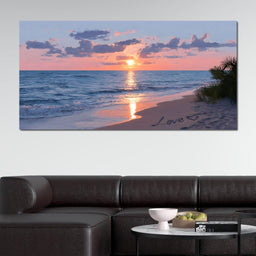 Ocean Dawn Romantic Skies - NicheCanvas