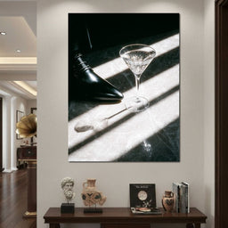 Martini Sparkle On Marble Luxury - NicheCanvas