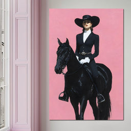 Midnight Rider on Rose Plain - NicheCanvas