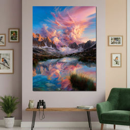 Radiant Peaks Mirror Lake Dawn - NicheCanvas