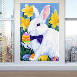 Easter Bunny Egg Painter - NicheCanvas