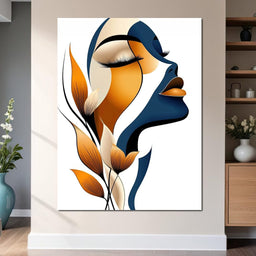 Golden Feminine Grace - TooplesArt - NicheCanvas