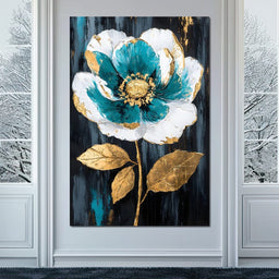 Golden Petal Repose - NicheCanvas