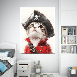 Feline Pirate Adventure - NicheCanvas