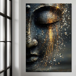 Golden Tranquil Buddha Flow - NicheCanvas