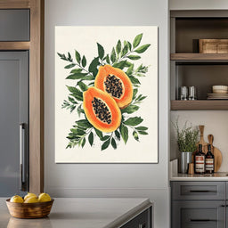 Tropical Papaya - NicheCanvas