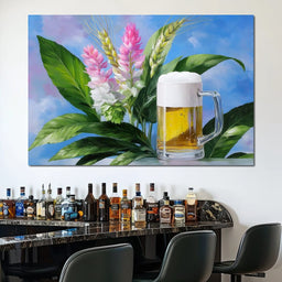 Golden Brew Botanical Harmony - NicheCanvas