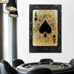 Golden Throne of Spades - NicheCanvas