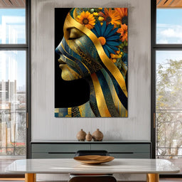 Golden Flora Dreams Unveiled - NicheCanvas