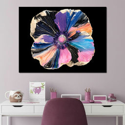 Gilded Petals Of A Midnight Garden - NicheCanvas