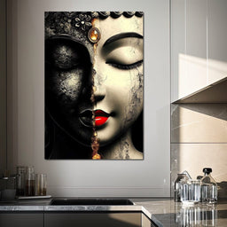 Duality of Tranquil Visages - NicheCanvas