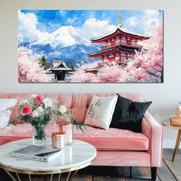 Mountains of Petal Dreams - NicheCanvas